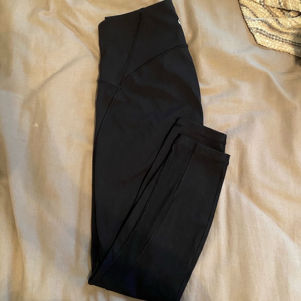 Lululemon 7/8 legging w mesh panels